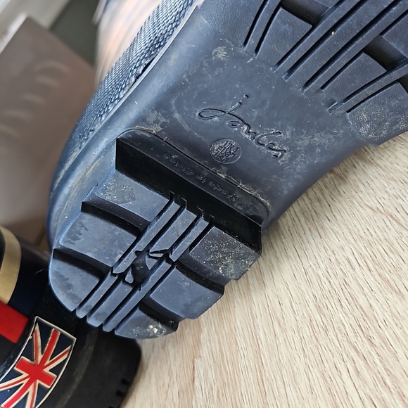 JOULES Striped Rubber Wellies - Picture 8 of 11